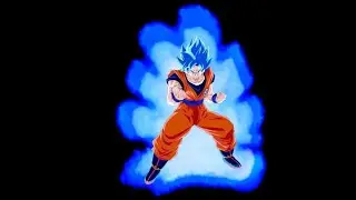 Super Saiyan Blue Aura Black Screen (
