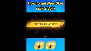 How to get  Mac10 Skin and AC80 Skin || Only 2 spin free fire new event || #short