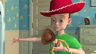 Andy playing with toys (Toy Story 1995) [ 4K HDR Blu-ray ]