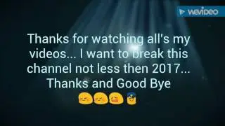 Thanks for watching Outro