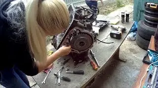 We disassemble the gearbox Lexus RX300 1999