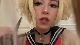 crazy girl cuts your hair (asmr)