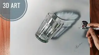 3D ART | Realistic Glass Drawing | So realistic that... 😱