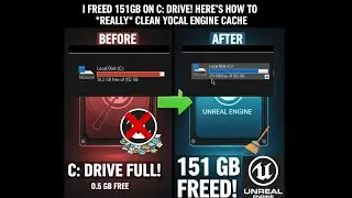 I Freed 151GB on C Drive! Here’s How to REALLY Clean Your Unreal Engine Cache
