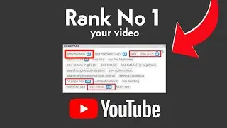 How To Rank Youtube Videos | Rank Youtube Videos Fast