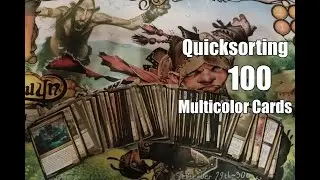 Quicksorting 100 Gold Cards