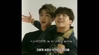 Hobi in Jin's arm