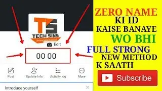 How to create zero name Facebook id 2018 latest trick || by Tech Sins