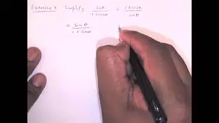 Identities and simplification of trigonometric expressions