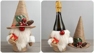 Incredible DIY New Year's decoration idea made from jute
