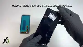 FRONTAL TELA DISPLAY LCD SAMSUNG J8 1 LINHA INCELL