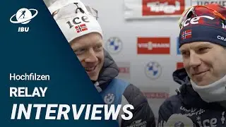World Cup 23/24 Hochfilzen: Men Relay Interviews