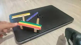 How To Make Pop Stick Bench - How To Make Bench With Ice Cream Sticks - LETS CRAFT AND DRAW
