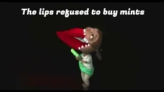 Wanna buy a box of thin mints? But evil scout girl eats the lips