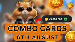 6th August  | Hamster Kombat Daily Combo Cards For Today | 5000000 Coins