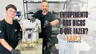 Resolvendo o entupimento dos bicos, bombas e mangueiras dos drones agricolas DJI