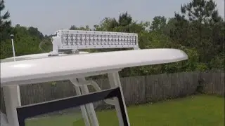 How to install a light bar on a boat