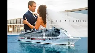 Slide de fotos Casamento - Gabriela e Arthur no Navio MSC-Seaview