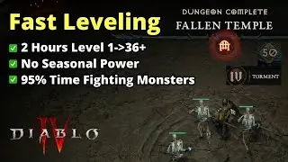 Level Up Fast to 50 in Season 2/Eternal - Diablo 4