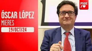 Óscar López en Mieres (Asturias)