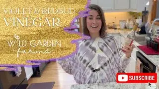 How to Make Violet and Redbud Vinegar
