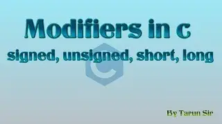 modifiers in c language