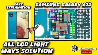 Samsung A12/SM-A125 Display Light iC Problem Solution,Samsung A12/SM-A125 LCD Light iC Ways Jumper✅