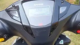 English. Ampere Magnus EX EV scooter. Review after 1 year/1000 km.