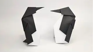 Easy paper PENGUIN | How to make a paper penguin