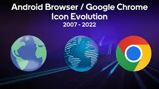 Android Browser / Google Chrome Icon Evolution (2007 - 2022)
