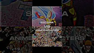 Who is strongest || Saitama vs Anime Characters