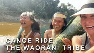 Canoeing w Waorani girls in the Amazon Jungle  | Ecuador  