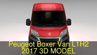 3D Model of Peugeot Boxer Van L1H2 2017 Review