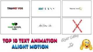 Top 10 🔥Alight Motion Text Animation Presets | Alight Motion Preset Download Free