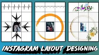 How to create beautiful design for Instagram🔥| New layout design | Crazy Smartmaker