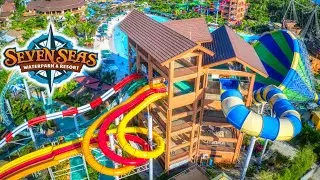 EXTREME World-Class Slides at Seven Seas Waterpark 4K