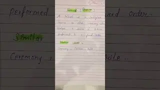 Ritual meaning #shorts #definition #shortvideo #education #writingcommunity
