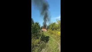 пожар в Новомосковске