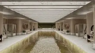 The first 24 karat gold leaf mosaic indoor pool.