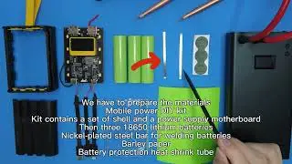 Diy transparent mobile power, can also be used as a small night light!