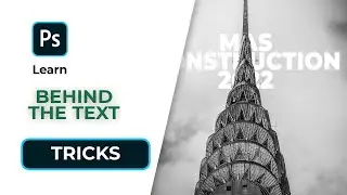 To Learn any SUBJECT BEHIND the Text in PHOTOSHOP 2022