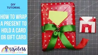 DIY Wrapping Present to Hold a Card/Giftcard Tutorial