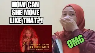 Indonesian Girl First Time Hearing Shakira - Loca/Rabiosa Medley (Live Concert El Dorado World Tour)