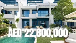 Explore a AED 22,800,000 Luxury 5-Bedroom BEACHFRONT Property on Palm Jumeirah, DUBAI