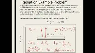 Heat Transfer Crash Course: Example Exam Problem: Radiation heat transfer