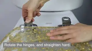 Angol Shiold Resin Toilet Seat Installation Demonstration Video 2.0