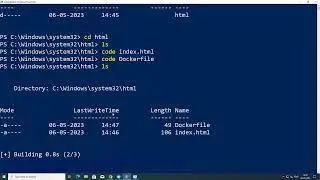 hello world using html in nginx sever using docker