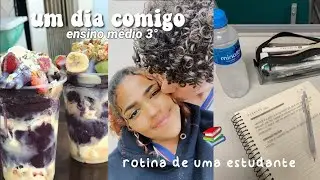 rotina de uma estudante 📚 |  um dia comigo  ~ terceirão 3°~