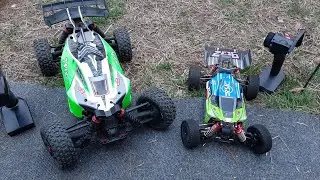 Arrma Typhon and WlToys 144001 Side  by Side