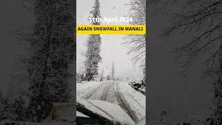Snowfall again in manali ❄️ #trending #youtubeshorts #manali #viral #manaliweather @AllAboutAllmj